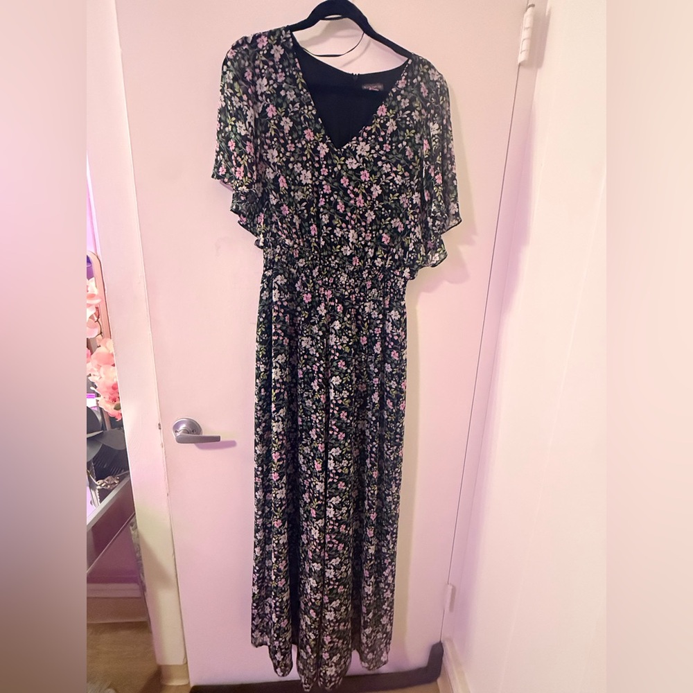 Vince Camuto Black Floral Romper
